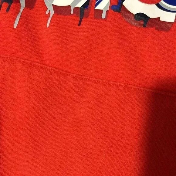 Adidas youth extra large hoodie, red with the swirl design - Picture 2 of 5